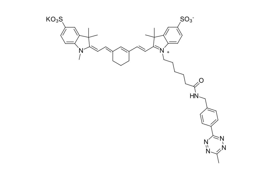 Chemical Structure - Sulfo-Cyanine 7 tetrazine (A270314) - Antibodies.com