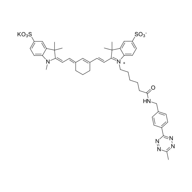 Chemical Structure - Sulfo-Cyanine 7 tetrazine (A270314) - Antibodies.com