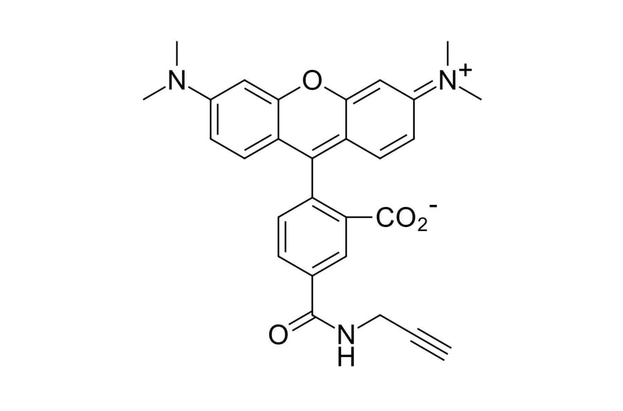 Chemical Structure - TAMRA alkyne, 5-isomer (A270315) - Antibodies.com