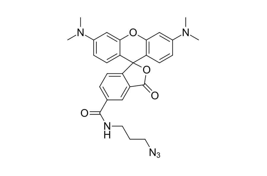 Chemical Structure - TAMRA azide, 5-isomer (17130) - Antibodies.com
