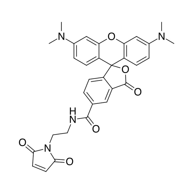 Chemical Structure - TAMRA maleimide, 5-isomer (A270322) - Antibodies.com