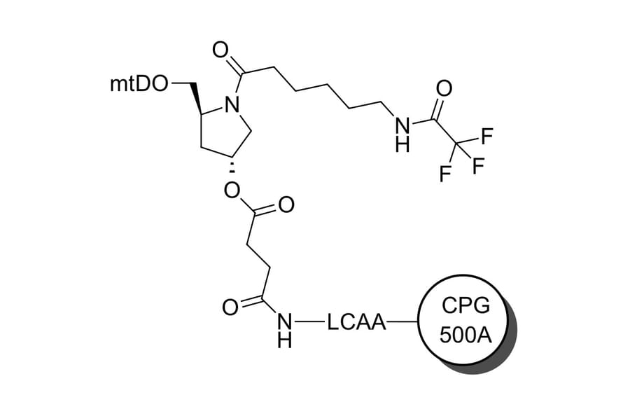 Chemical Structure - TFA-Amino Modifier CPG 500 (A270327) - Antibodies.com