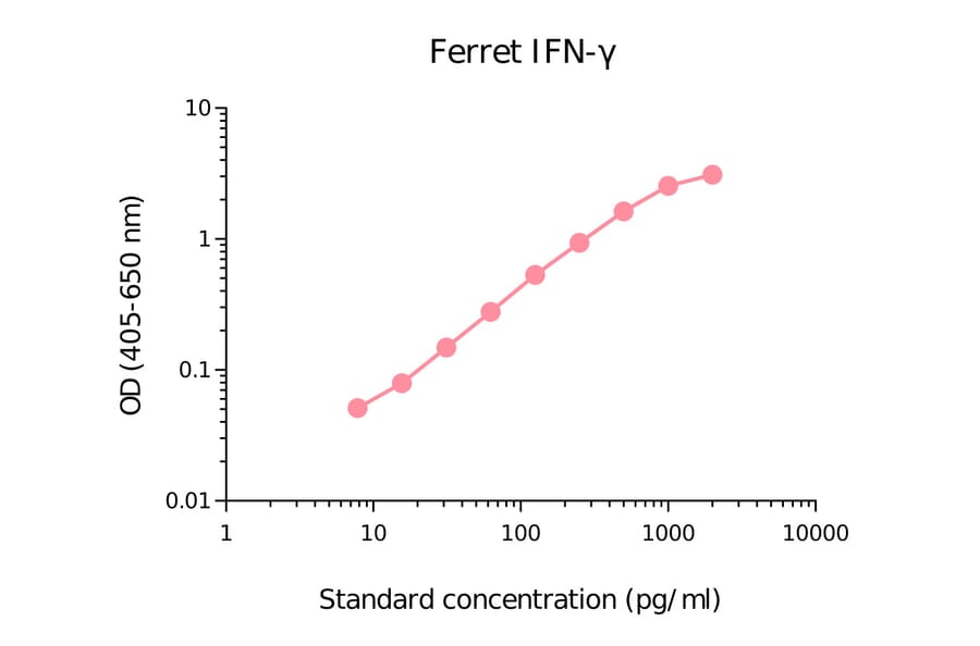 ELISA - Ferret Interferon gamma Matched Antibody Pair Kit (A270382) - Antibodies.com