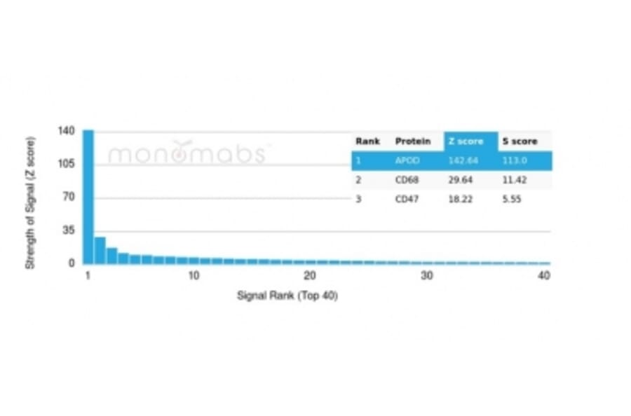 Protein Array - Anti-Apolipoprotein D Antibody [APOD/3413] - BSA and Azide free (A278242) - Antibodies.com