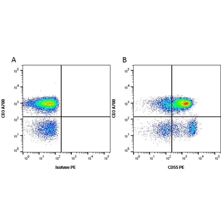 Flow Cytometry - Anti-CD55 Antibody [67] (PE) (A278753) - Antibodies.com
