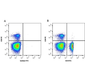 Flow Cytometry - Anti-CD4 Antibody [2-35] (FITC) (A278828) - Antibodies.com