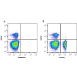 Flow Cytometry - Anti-CD4 Antibody [2-35] (FITC) (A278828) - Antibodies.com
