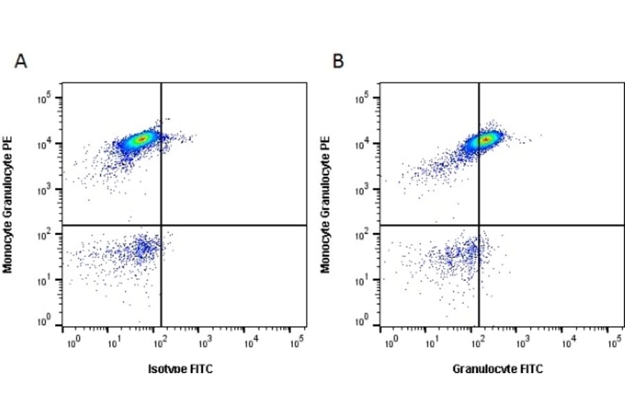 Flow Cytometry - Anti-Granulocytes Antibody [2B2] (FITC) (A279181) - Antibodies.com