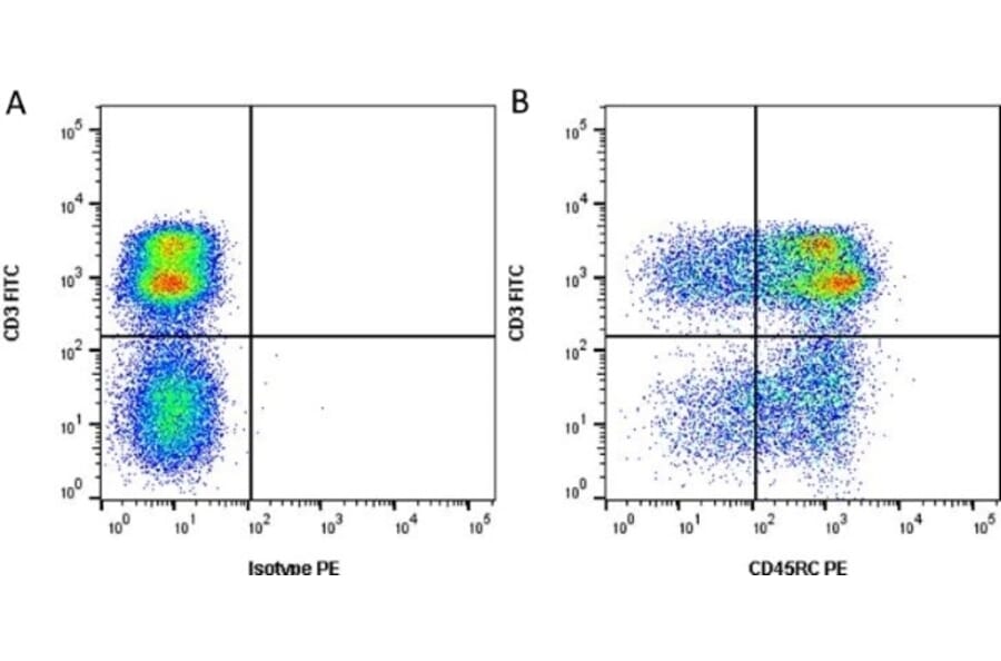 Flow Cytometry - Anti-CD45RC Antibody [3a56] (PE) (A279274) - Antibodies.com