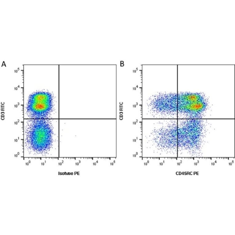 Flow Cytometry - Anti-CD45RC Antibody [3a56] (PE) (A279274) - Antibodies.com