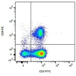 Flow Cytometry - Anti-CD3 Antibody [CA17.2A12] (FITC) / Anti-CD8 Antibody [YCATE55.9] (PE) (A279977) - Antibodies.com