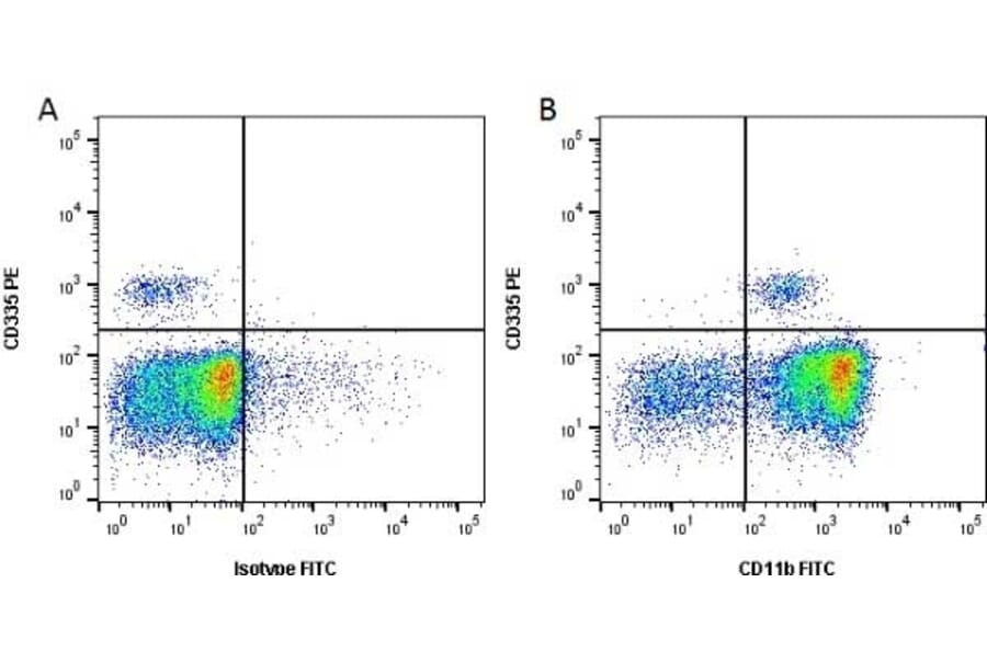 Flow Cytometry - Anti-CD11b Antibody [CC126] (FITC) (A280001) - Antibodies.com