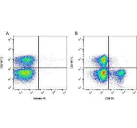 Flow Cytometry - Anti-CD8 Antibody [CC63] (PE) (A280058) - Antibodies.com
