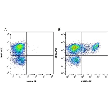 Flow Cytometry - Anti-SIRP alpha Antibody [ED9] (PE) (A280340) - Antibodies.com
