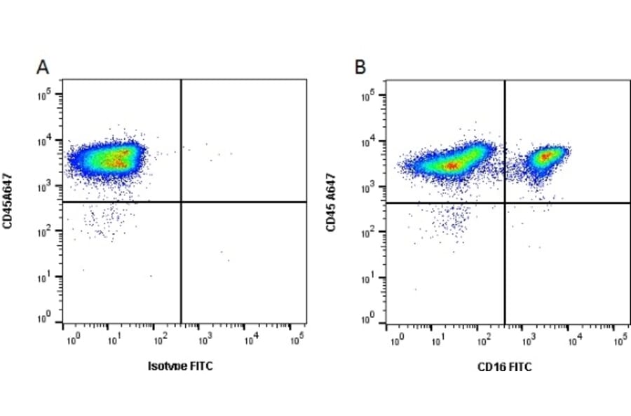 Flow Cytometry - Anti-CD16 Antibody [G7] (FITC) (A280498) - Antibodies.com