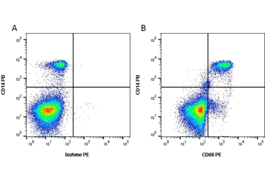 Flow Cytometry - Anti-CD68 Antibody [Y1/82A] (PE) (A282012) - Antibodies.com