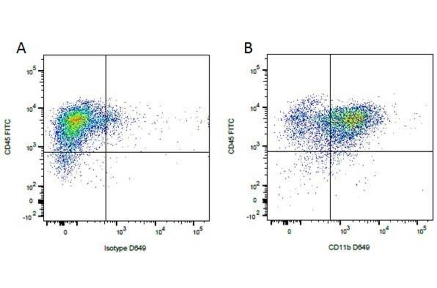 Flow Cytometry - Anti-CD45 Antibody [YKIX716.13] (FITC) (A282056) - Antibodies.com