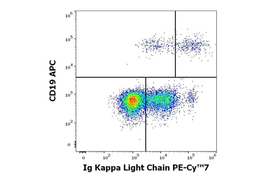Flow Cytometry - Anti-Human Kappa Light Chain Antibody [TB28-2] (PE-Cyanine 7) (A254436) - Antibodies.com