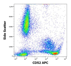 Flow Cytometry - Anti-CD52 Antibody [4C8] (APC) (A285842) - Antibodies.com