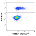 Flow Cytometry - Anti-CD23 Antibody [EBVCS-5] (Pacific Blue) (A18907) - Antibodies.com