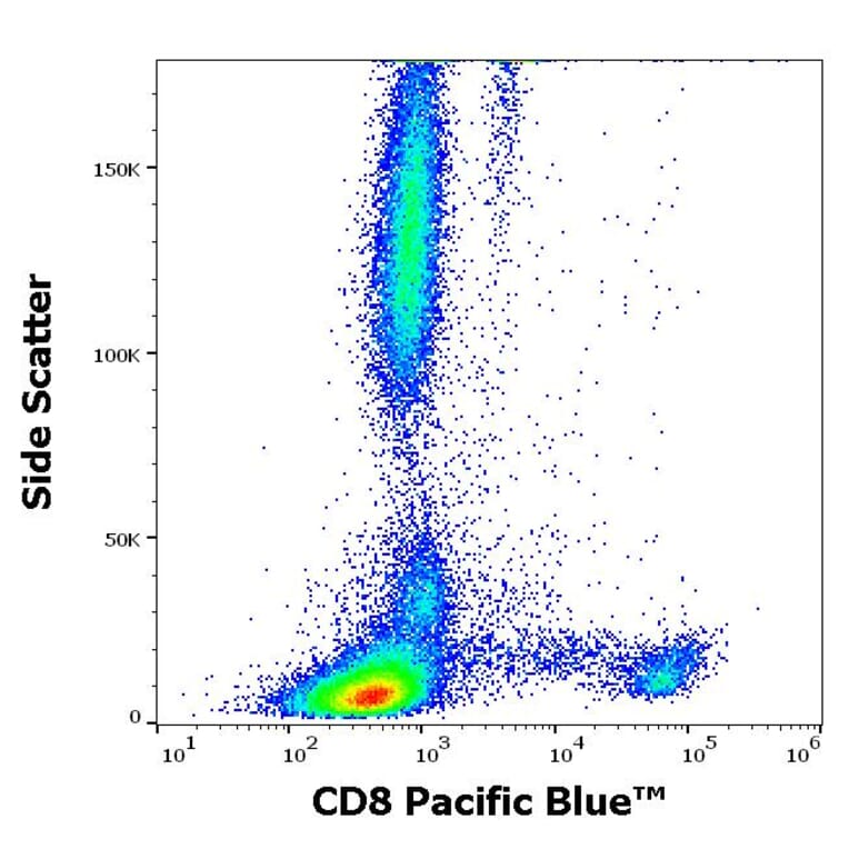 Flow Cytometry - Anti-CD8 Antibody [LT8] (Pacific Blue) (A285906) - Antibodies.com