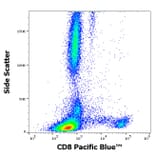 Flow Cytometry - Anti-CD8 Antibody [LT8] (Pacific Blue) (A285906) - Antibodies.com