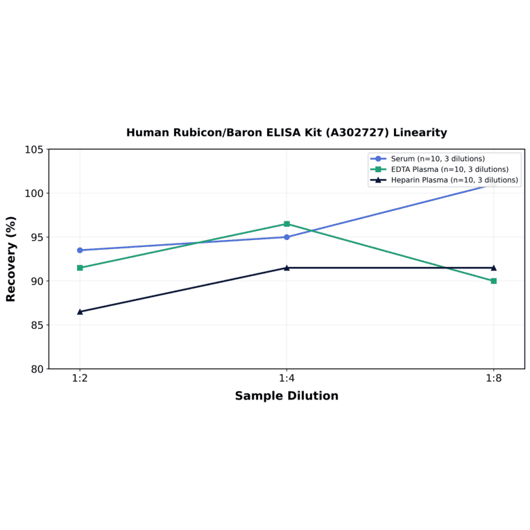 Linearity - Human Rubicon/Baron ELISA Kit (A302727) - Antibodies.com