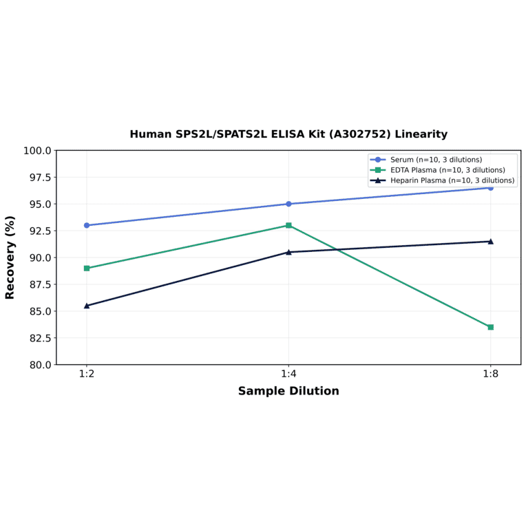 Linearity - Human SPS2L/SPATS2L ELISA Kit (A302752) - Antibodies.com