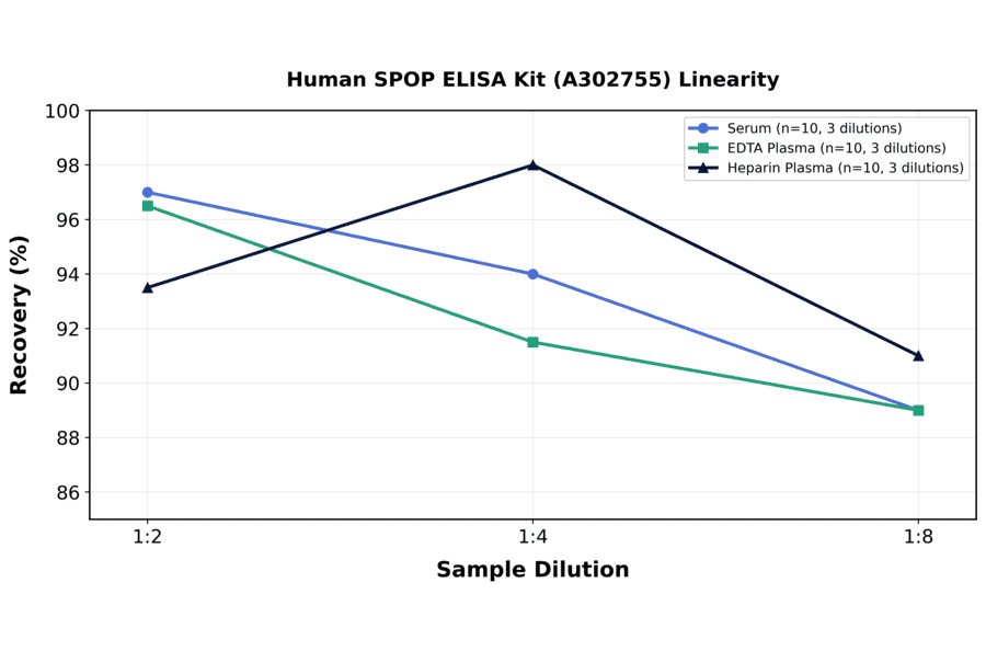 Linearity - Human SPOP ELISA Kit (A302755) - Antibodies.com