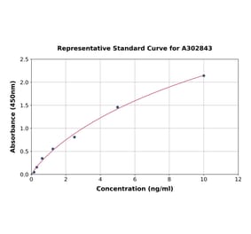 Standard Curve - Human SCNN1B ELISA Kit (A302843) - Antibodies.com