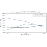 Linearity - Human Synaptopodin 2 ELISA Kit (A302928) - Antibodies.com