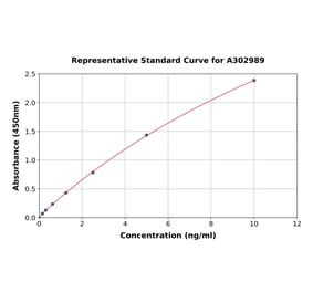 Standard Curve - Human SHANK3 ELISA Kit (A302989) - Antibodies.com