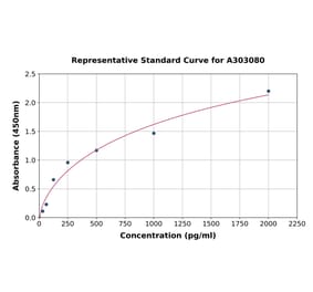 Standard Curve - Human DYRK1A ELISA Kit (A303080) - Antibodies.com