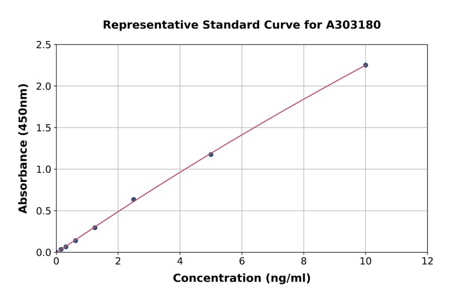 Standard Curve - Human ATG3 ELISA Kit (A303180) - Antibodies.com