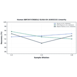 Linearity - Human BBF2H7/CREB3L2 ELISA Kit (A303215) - Antibodies.com