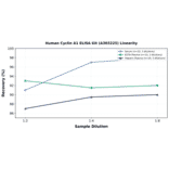 Linearity - Human Cyclin A1 ELISA Kit (A303225) - Antibodies.com