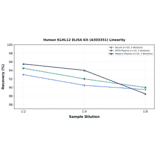 Linearity - Human KLHL12 ELISA Kit (A303351) - Antibodies.com