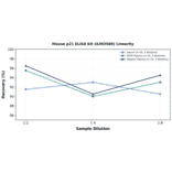 Linearity - Mouse p21 ELISA Kit (A303580) - Antibodies.com