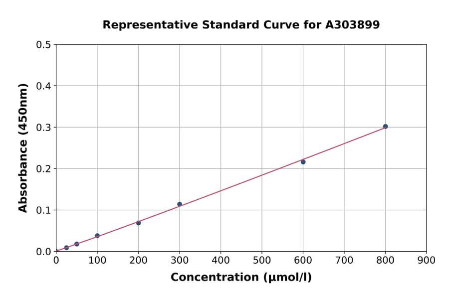 Standard Curve - Creatinine Assay Kit (A303899) - Antibodies.com