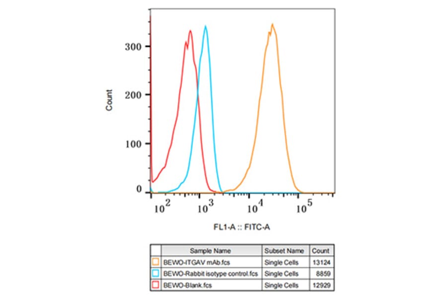 Flow Cytometry - Anti-Integrin alpha V Antibody [ARC50621] (A308725) - Antibodies.com