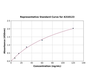 Standard Curve - Human LCN1 ELISA Kit (A310123) - Antibodies.com