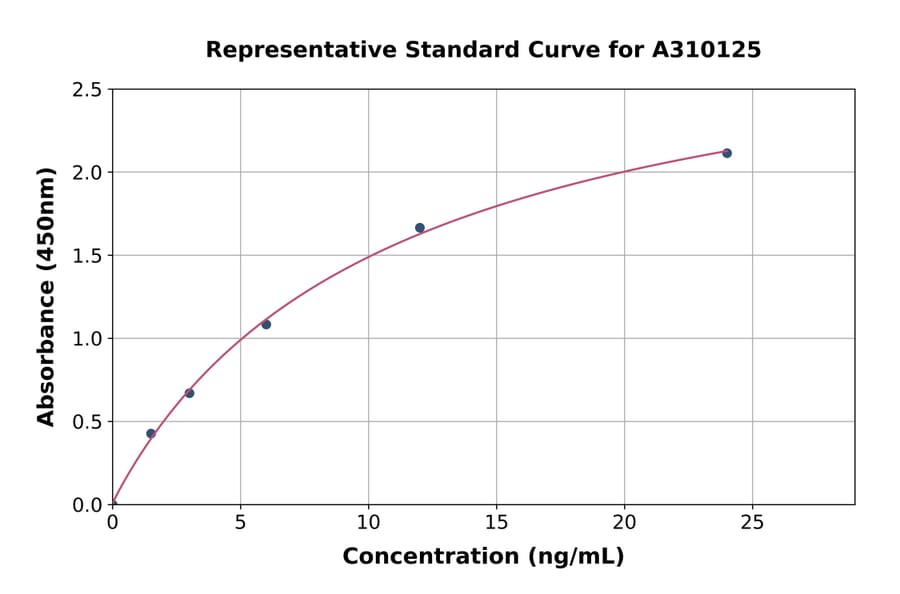 Standard Curve - Human HMBS / PBGD ELISA Kit (A310125) - Antibodies.com