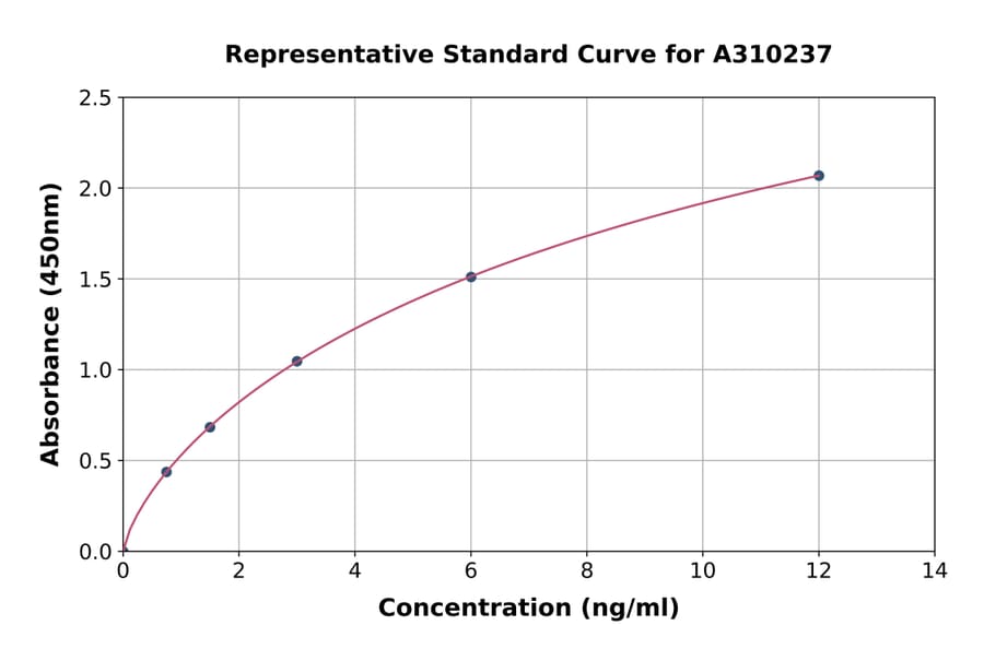 Standard Curve - Human CBS ELISA Kit (A310237) - Antibodies.com
