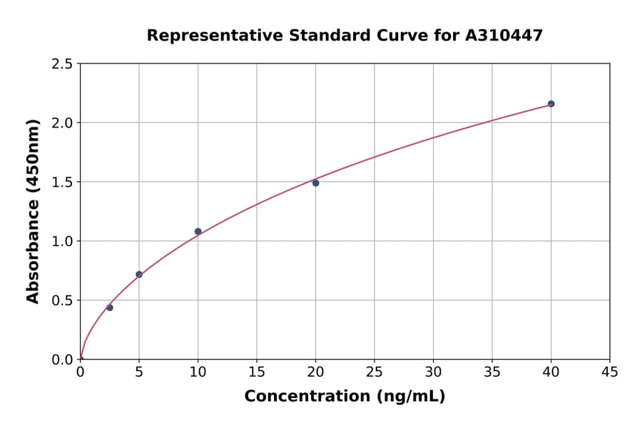 Standard Curve - Mouse Biglycan ELISA Kit (A310447) - Antibodies.com