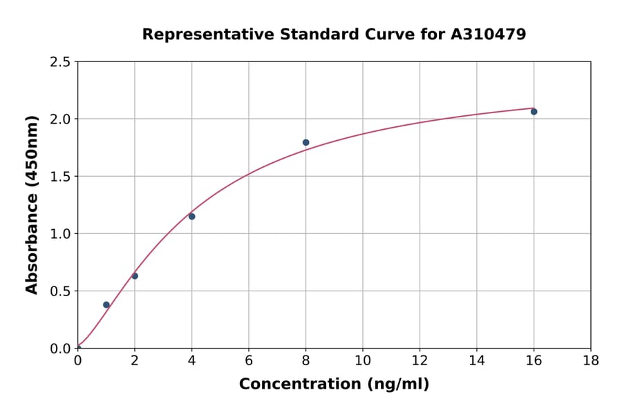 Standard Curve - Human LOX 1 ELISA Kit (A310479) - Antibodies.com