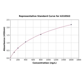 Standard Curve - Human CaMKII beta ELISA Kit (A310563) - Antibodies.com