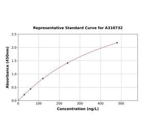 Standard Curve - Human Renin ELISA Kit (A310732) - Antibodies.com