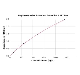 Standard Curve - Mouse Caspase-7 ELISA Kit (A311849) - Antibodies.com