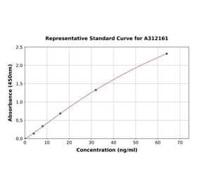 Standard Curve - Mouse beta Defensin 1 ELISA Kit (A312161) - Antibodies.com