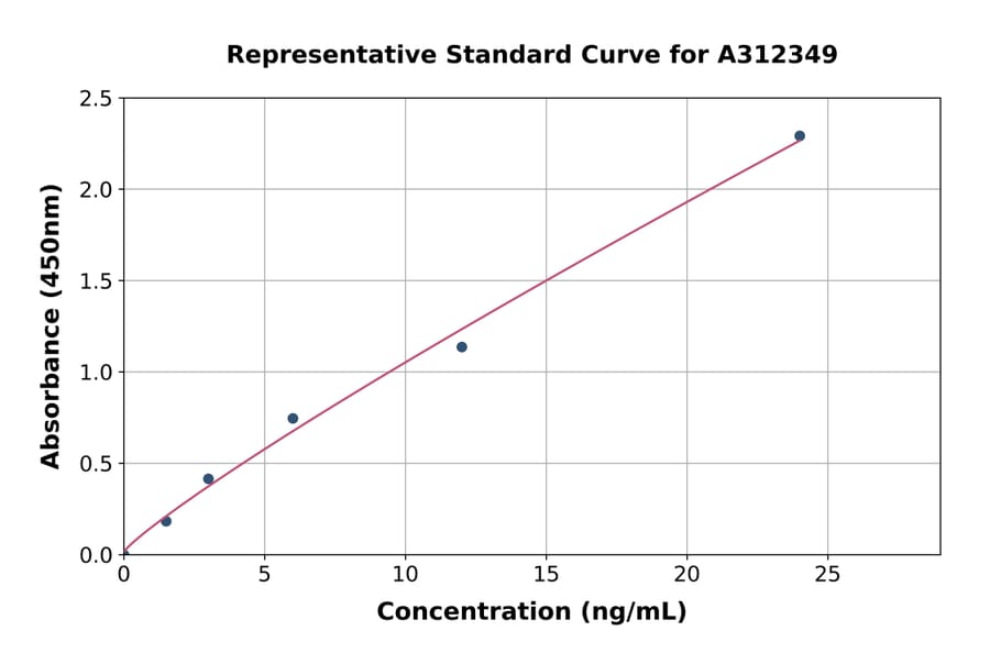 Standard Curve - Human CD84 ELISA Kit (A312349) - Antibodies.com